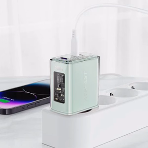 Lādētājs Acefast GaN pelēks 65W (2xPD / 1xQC3.0)