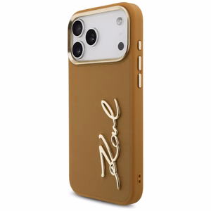 Karl Lagerfeld Karl Script Logo apvalks iPhone 17 Pro Max - brūns