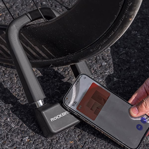 Rockbros RBNS1 SMART velosipēda slēdzene ar NFC lasītāju - melna