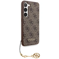 Guess 4G Charms Collection viedtālruņa apvalks Samsung Galaxy A55 - brūns