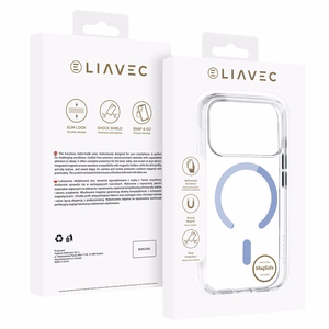 Liavec Pure maciņš Iphone 17 Pro Max/18 Pro Max, gaiši zils (kameras vadības poga)