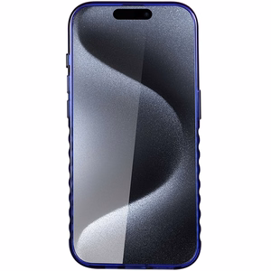 Audi IML Magnētiskais apvalks viedtālrunim iPhone 15 Pro ar lielu logotipu - zils