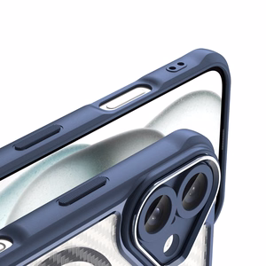 Leading Series MagSafe Silikoniskais apvalks iPhone 16 Plus - zils