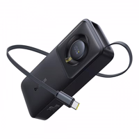 Portatīvais lādētājs Baseus "Free2Pull" melns 10000mAh 30W (PD) + iebūvēts "Type-C" kabelis