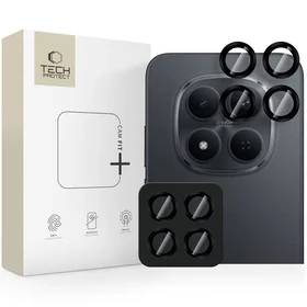 Tech-Protect Camring Fit+ kameras vāciņš priekš Xiaomi Redmi Note 15 Pro 5G / 15 Pro+ - Melns