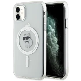 Karl Lagerfeld IML Choupette MagSafe apvalks iPhone 11 / Xr - caurspīdīgs