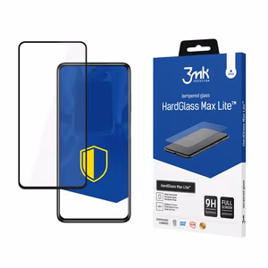 Xiaomi POCO X3 melns - 3mk HardGlass Max Lite aizsargstikls