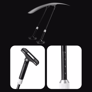 Wozinsky WBR-01 universāls regulējams velosipēda dubļu sargs - melns