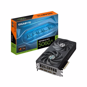 GIGABYTE GeForce RTX 5060 Ti EAGLE OC 8G Videokarte - 8GB GDDR7, 128bit, PCI-E 5.0, 2617MHz Core Clock, 3 x DisplayPort, 1 x HDMI, GV-N506TEAGLE OC-8GD