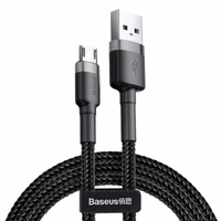 Baseus kabelis Cafule USB - micro USB 3,0m 2A pelēks-melns