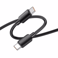 Kabelis USB C uz USB C Hoco PD 6A 100W 1 m X96 melns