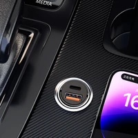 Dudao R3MAX 48W QC PD mini automašīnas lādētājs - melns