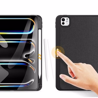 Dux Ducis Domo viedtālruņa apvalks ar atloku un viedo miega režīmu iPad Pro 11" 2024 - melns