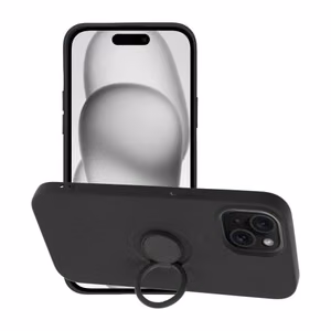 Silikona gredzenveida apvalks viedtālrunim XIAOMI Redmi Note 13 Pro 5G - melns