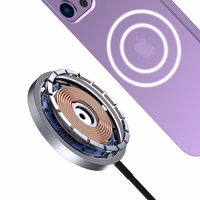 Dudao A12XS 15W MagSafe saderīgs Bezvadu lādētājs - melns