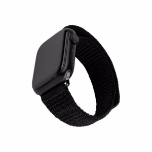 FIXED Sporty FIXNST2-436-BK – neilona pulksteņa siksniņa, 38/40/41 mm, Apple Watch, 160–210 mm, melns