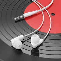 HOCO vadu austiņas Jack 3,5 mm ar mikrofonu M121 baltas