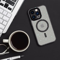 Tel Protect Magnētiskais Splash matētais viedtālruņa apvalks Iphone 15 Pro Max (m) - melns