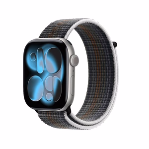 Crong Nylon Apple Watch sporta siksniņa, 38/40/41/42 mm, Midnight Run