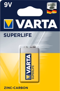 Цинковая батарейка VARTA 9V Superlife 1 шт.