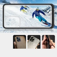 Clear 3in1 viedtālruņa apvalks Samsung Galaxy A73 rāmja gēls melna