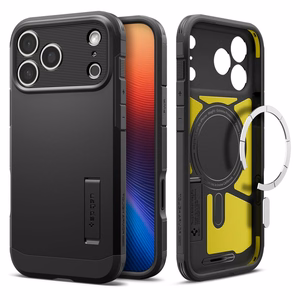 Spigen Tough Armor MagSafe viedtālruņa apvalks iPhone 17 Pro - melns
