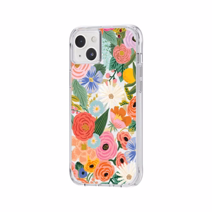 Rifle Paper Clear MagSafe vāciņš ierīcei iPhone 14 Plus, ar “Garden Party Blush” rakstu