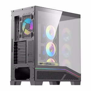 Datora korpuss DarkFlash K430 + 6 ventilatori (melns)