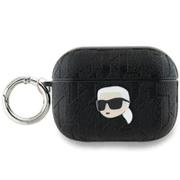 Karl Lagerfeld Monogramma Karl galvas apvalks AirPods Pro 2 - melna