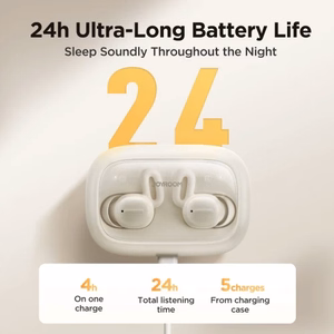 Bezvadu austiņas Joyroom JR-TS1 melnas (Bluetooth 5.3 / trokšņa slāpēšana)