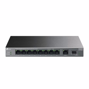 TP-Link LiteWave 10 portu gigabitu galda komutators ar 8 portu PoE+