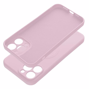 SILICONE MAG COVER viedtālruņa apvalks, saderīgs ar MagSafe, IPHONE 13 Pro Max rozā