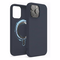 Maciņš "TM MagSafe Silicone" iPhone 14 Pro / Vētras zils /