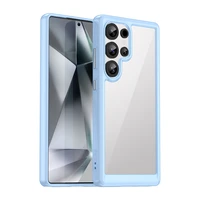 Viedtālruņa apvalks (m) ar Gel Frame Samsung Galaxy S25 Ultra - zils (m)