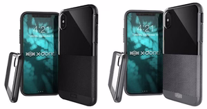 X-Doria Dash Ballistic Nylon vāciņš ierīcei iPhone X, pelēks un melns
