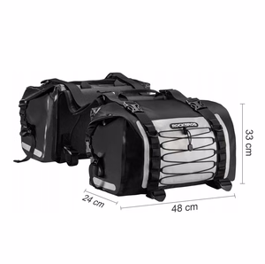 Rockbros AS-010BGR ūdensnecaurlaidīga motocikla soma, pelēka