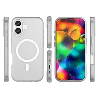 Magnētiskais abrazīvais viedtālruņa apvalks iPhone 17, saderīgs ar MagSafe - matēts balts