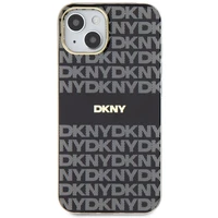DKNY IML Mono un svītras Magnētiskais viedtālruņa apvalks iPhone 15 / 14 / 13 - melna