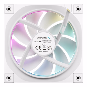 DeepCool FL12 WH datora korpusa ventilators 12 cm balts 1 gab.