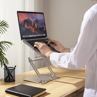 Wozinsky WRS-CPY75DSS alumīnija klēpjdatora un planšetdatora statīvs + bezmaksas viedtālruņa statīvs - sudraba