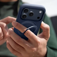 AmazingThing Cloudie viedtālruņa apvalks iPhone 17 Pro Max ar statīvu – zils