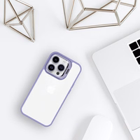 Tel Protect Viedtālruņa apvalks ar statīvu un kameras stiklu iPhone 11 Pro gaiši violetā