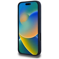 RED BULL viedtālruņa apvalks IPHONE 16 Pro Max saderīgs ar MagSafe RBHMP16X24SIOLVR (Silikona ORBR20 logotips sarkana apmale) tumši zila