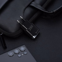 FORCELL F-ENERGY GaN III B135101-E īpaši plāns ceļojumu lādētājs 1 x Type C + USB A PD QC4.0 3A 35W melns