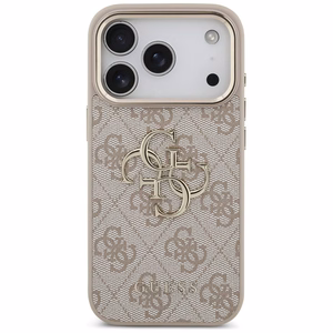GUESS GUE005597 (4G PU Big Logo) aizsargvāciņš ierīcei iPhone 18 Pro Max / 17 Pro Max, krāsa – rozā