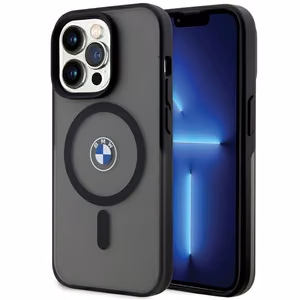 BMW IML Signature magnētiskais viedtālruņa apvalks iPhone 15 Pro - melns