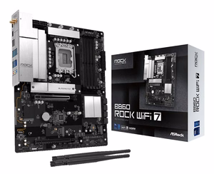 Asrock B860 Rock WiFi 7 Intel B860 LGA 1851 (Socket V1) ATX mātesplate