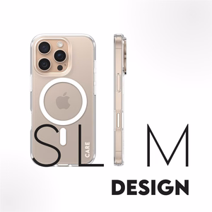 CARE Flagship case with White MagSafe iPhone 16 Pro, Transparent