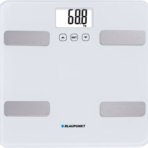 Blaupunkt BSM501 kvadrātveida baltā krāsā elektroniski personālie svari