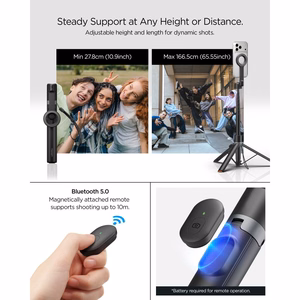 Spigen S582W Bluetooth pašbilžu statīvs - melns